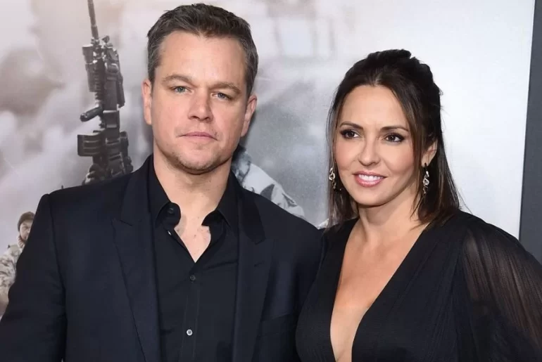 Matt Damon and Luciana Barroso 1