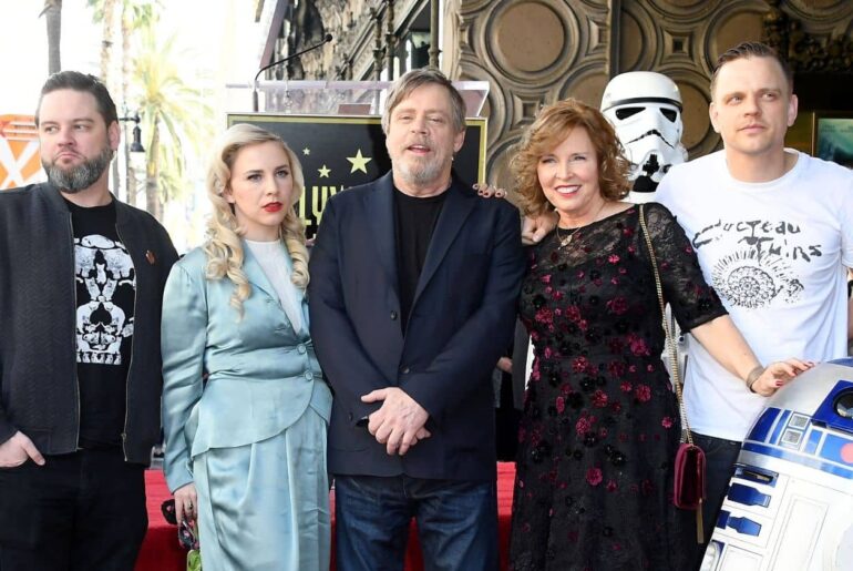 Griffin Hamill Chelsea Hamill Mark Hamill Marilou York and Nathan Hamill