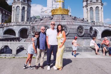 Andrea Bocelli and family in France