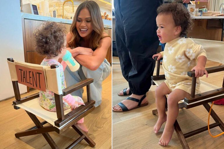 Chrissy Teigen Shares Cute Images of Daughter Esti Directing Her Photo Shoot: ‘This Director Is Very Mean’