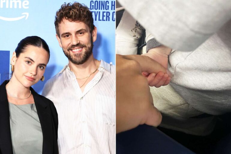 Nick Viall and Natalie Joy Share Plane Selfies with Baby Daughter River as They Head Out on Their Honeymoon