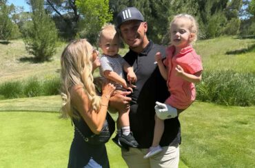Patrick and Brittany Mahomes Have Fun with Their Kids at Charity Golf Event: 'They Love Their Dada'