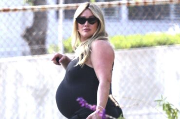 Pregnant Hilary Duff Spotted Showing Off Her Baby Bump as Due Date Draws Near