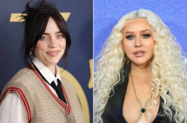 Christina Aguilera Thanks Billie Eilish for 'Making My Daughter's Whole World' at L.A. Listening Party
