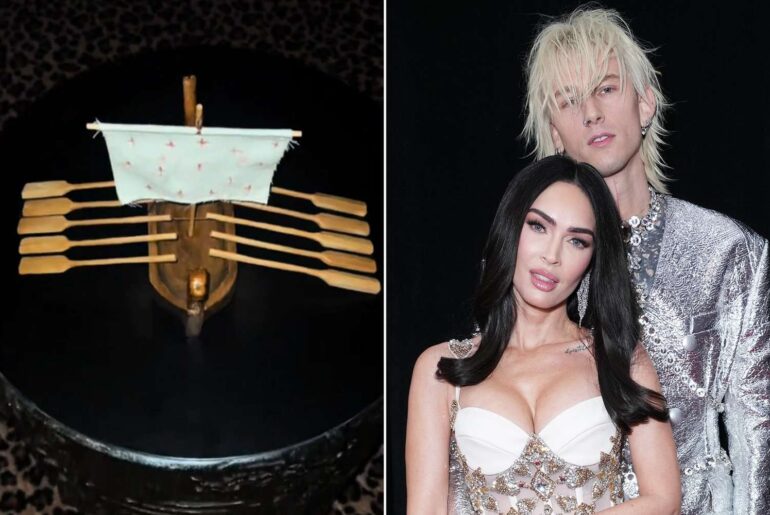 Machine Gun Kelly Shows Off Wood Carving Project Dedicated to His and Megan Fox's Lost Pregnancy